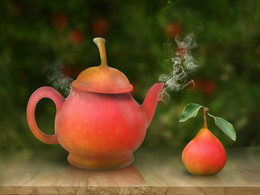 still life with red pears tee / still life with red pears tee