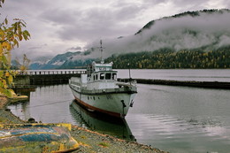 At a mooring. / ***