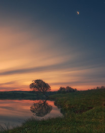 it was the evening / ***