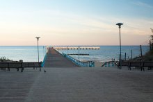 Piers at dawn (Palanga) / ***
