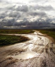 Crossroads. Fingerprinting Herbst Straßen. / ***