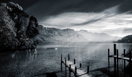 On the lake. / ***