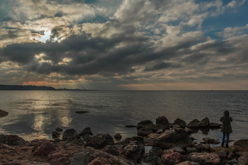 Abendstimmung am Meer / ***