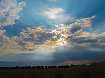 At sunset. / ***