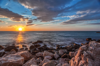 Abendstimmung am Meer / ***