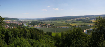 Höxter und das Tal der Weser / Aussicht auf die Stadt, den Fluss und den Solling, aufgenommen auf dem Rodeneckturm
Kamera: Lumix FZ45, Stitch erstellt mit microsoft ICE