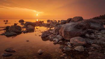 Warm spring sunset / The Gulf of Finland, 15.04.18