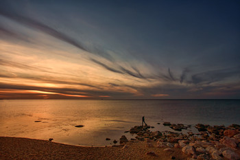 Abendstimmung am Meer / ***