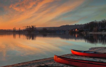 On the lake. / ***