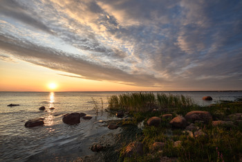 Sonnenuntergang auf den Golf von Finnland / ***