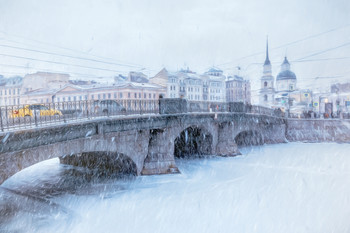Schneefall. / ***