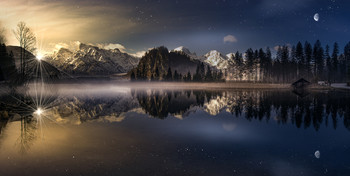 Morgens am Almsee / Composing vom Almsee in Grünau Almtal Oberösterreich