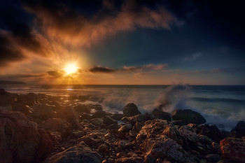 Abendstimmung am Meer / ***