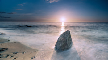 Ein Abend am Strand von Brook / Sonnenuntergang über der Lübecker Bucht