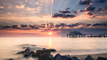 Sonntagmorgen / Sonnenaufgang über dem Timmendorfer Strand