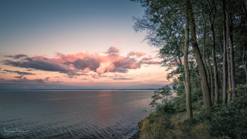 Abendstimmung am Kliff / Kurz vor Sonnenuntergang am Steilufer zwischen Travemünde und Niendorf