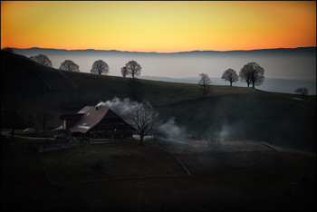 Voralpen / Abendstimmung