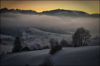 Am Abend. / Nebel