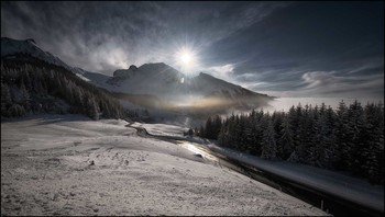 Bergstimmung / Passtrasse