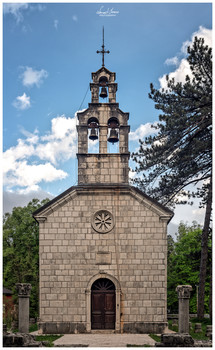 Cipur church, Cetinje, Montenegro / Cipur church, Cetinje, Montenegro captured with Nikon D5600 and Schneider Kreuznach Curtagon 35/2.8 lens. 3 photos panorama stitched in LR.