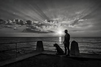 Abendstimmung am Meer / ***