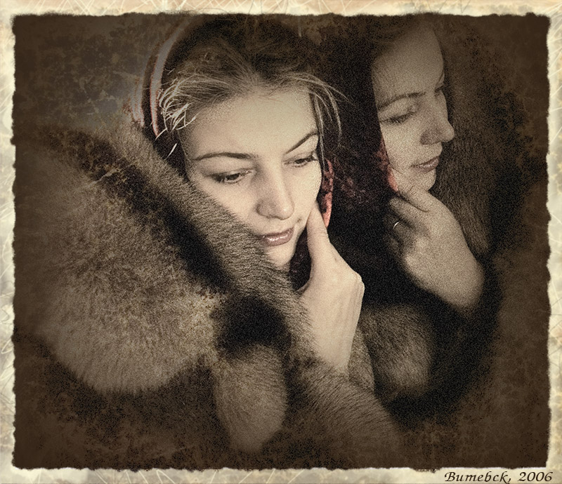 Автопортрет в стиле ретро.