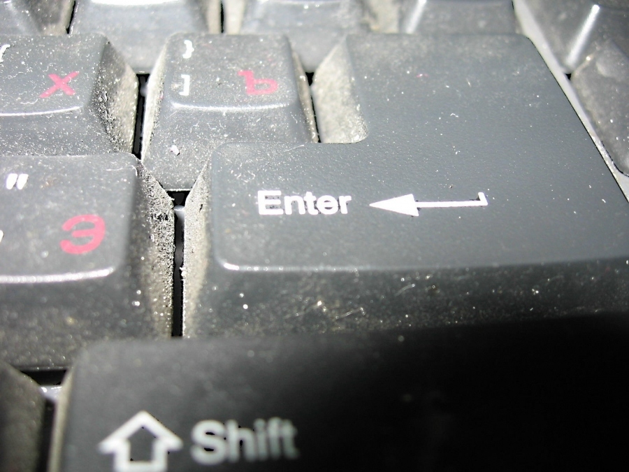 пыль на клаве