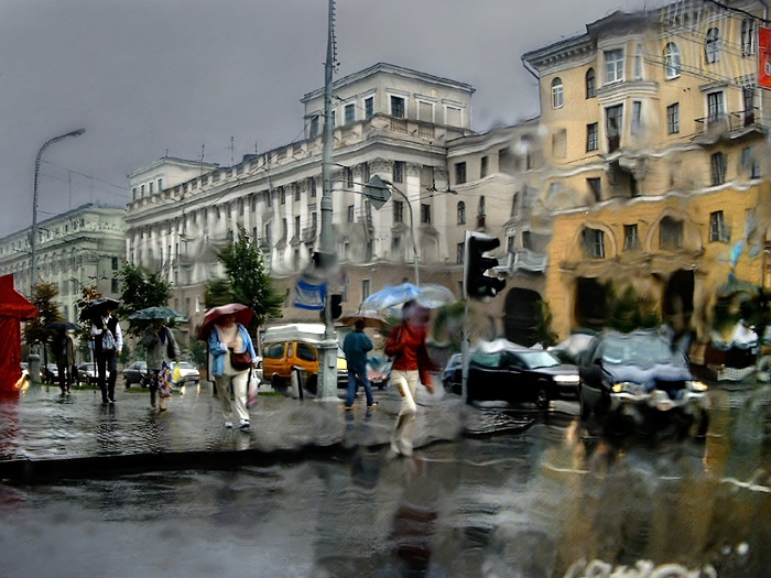 Ненастное рабочее утро..