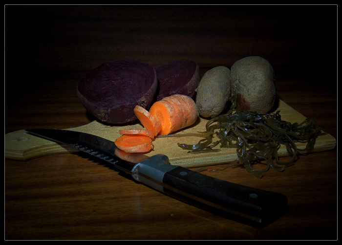 Винигрет с морской капустой