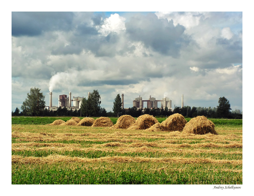 Industrie-pastorale Landschaft