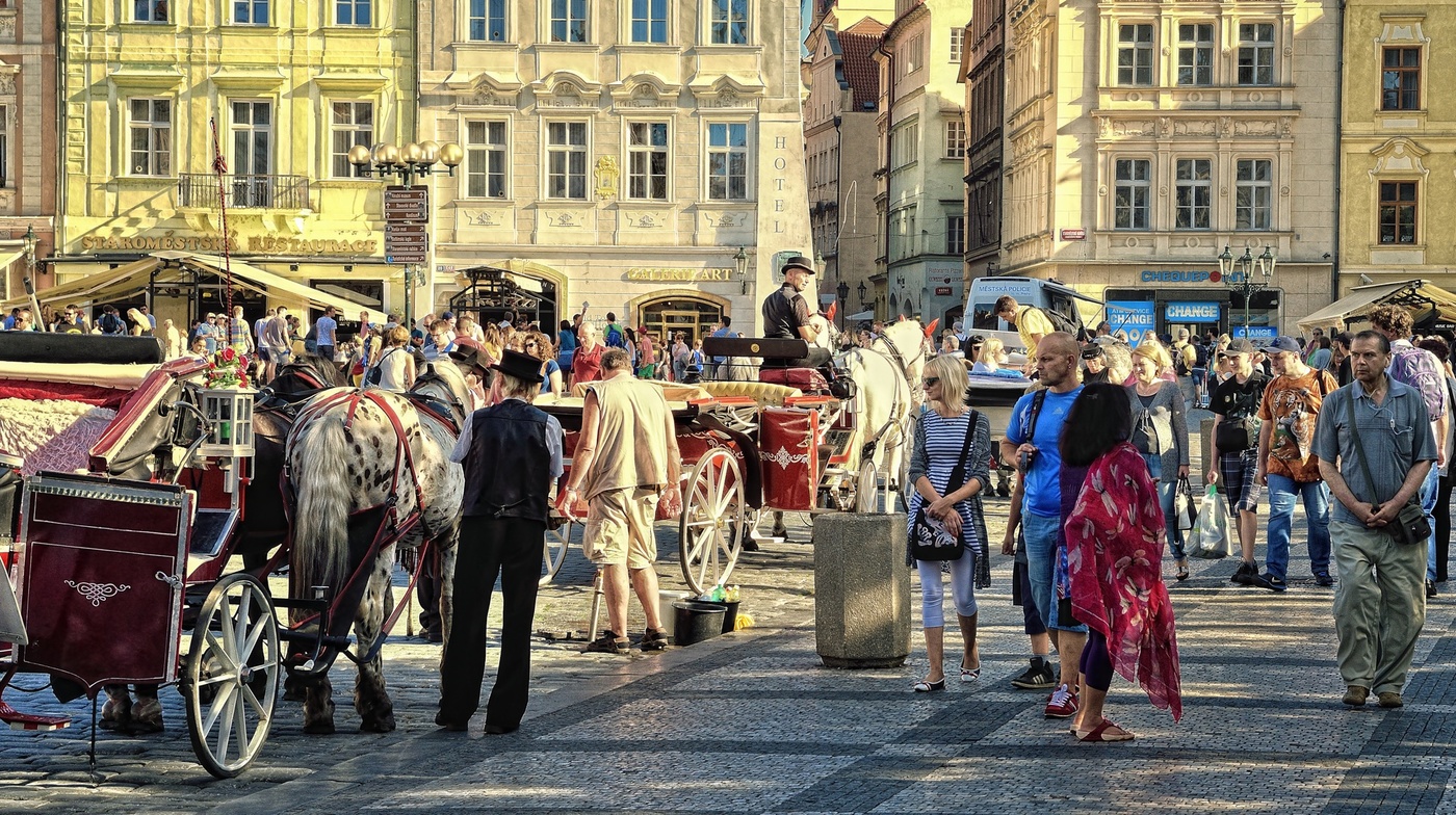 В центре Праги