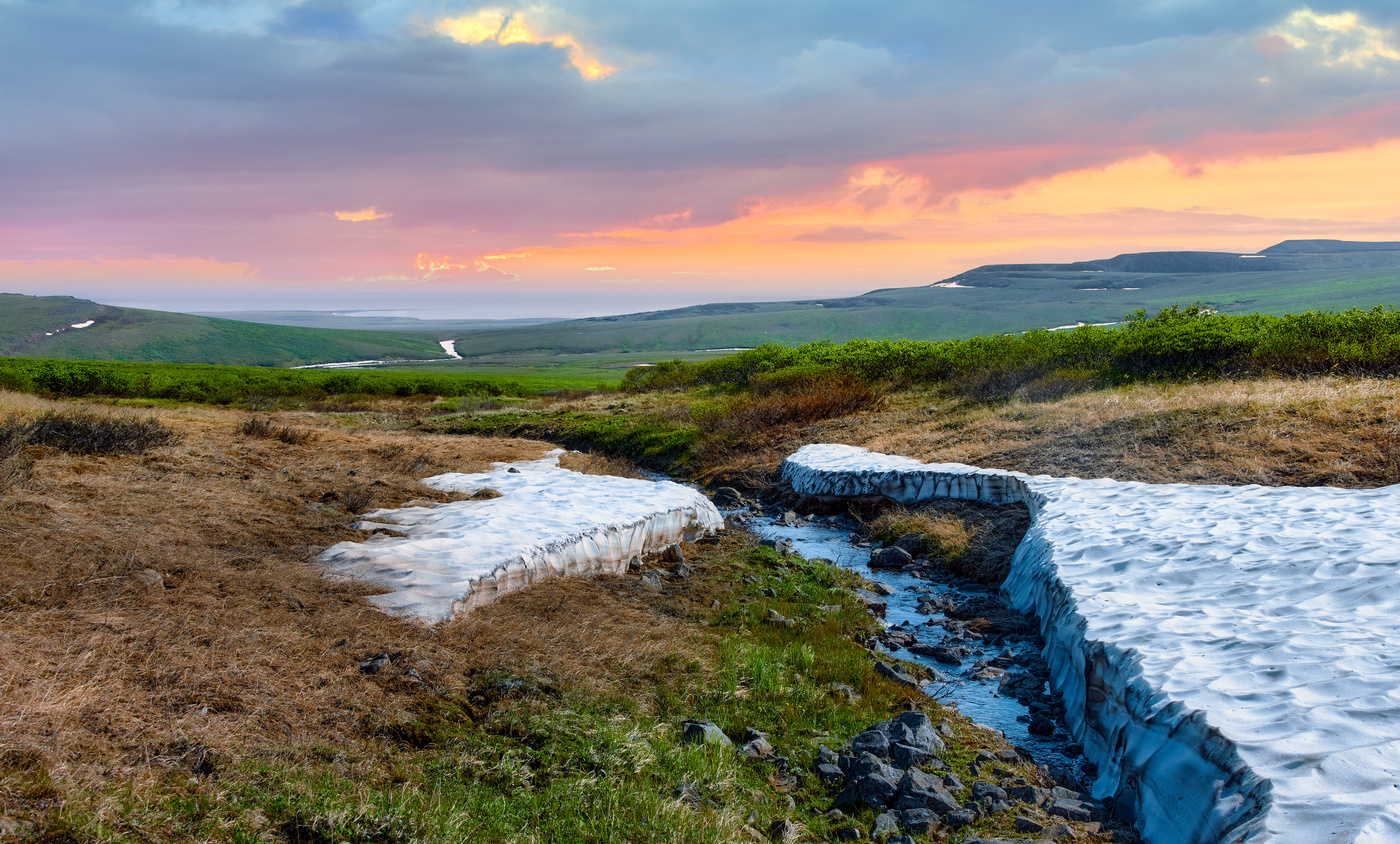 Июль в чукотской тундре.