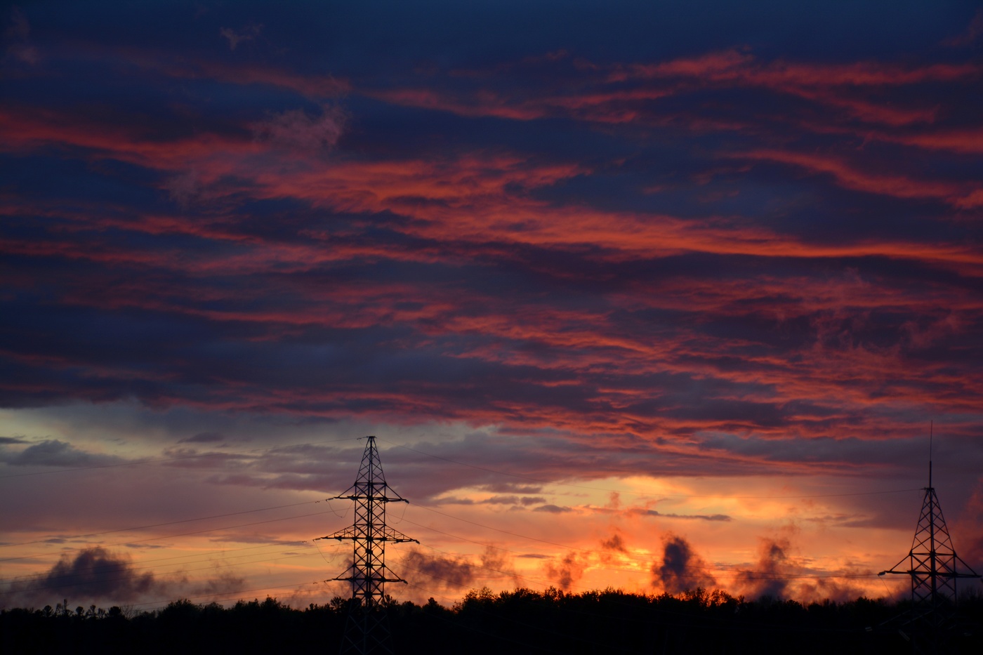 После заката.