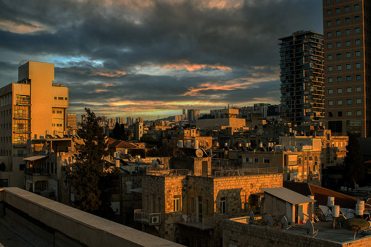 Хайфа.Вечереет