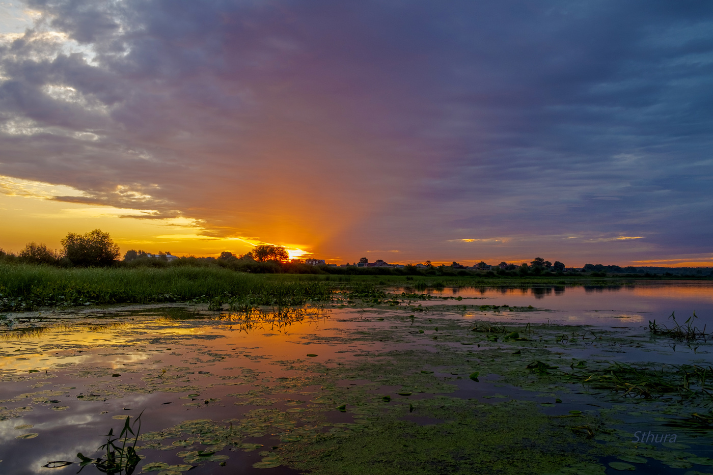 Облака на рассвете.