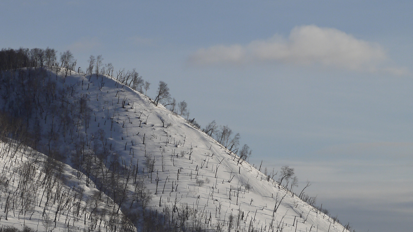 Пейзаж с облаком.