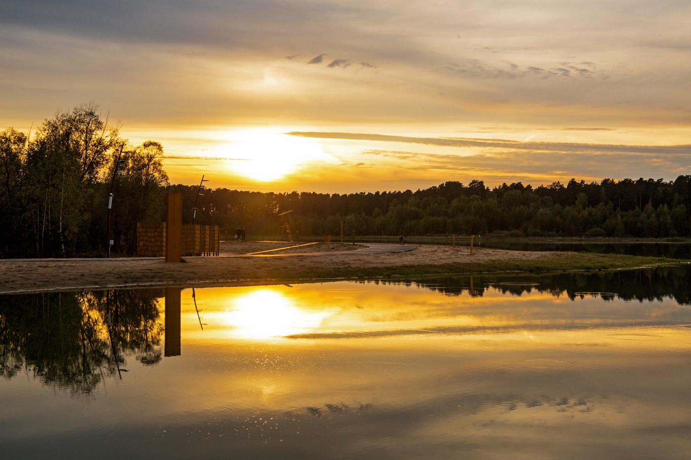 Закат на о.Большое лебяжье