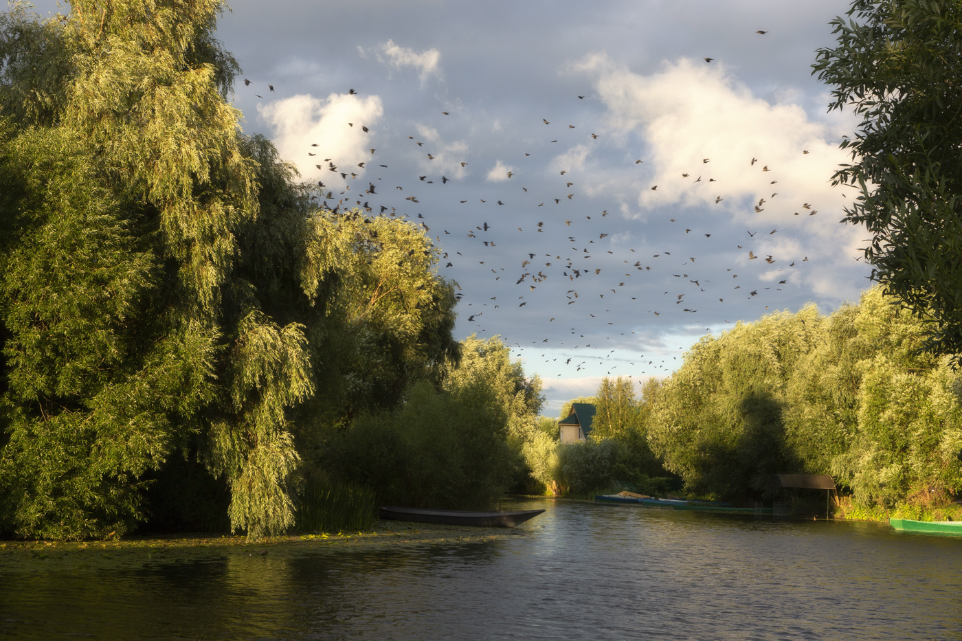 К закату день склонялся ...