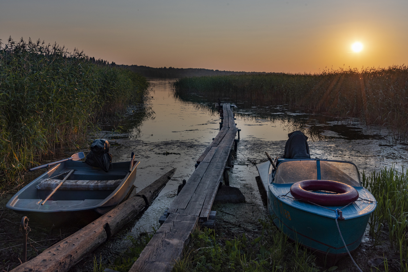 Вечер на Сиверском озере