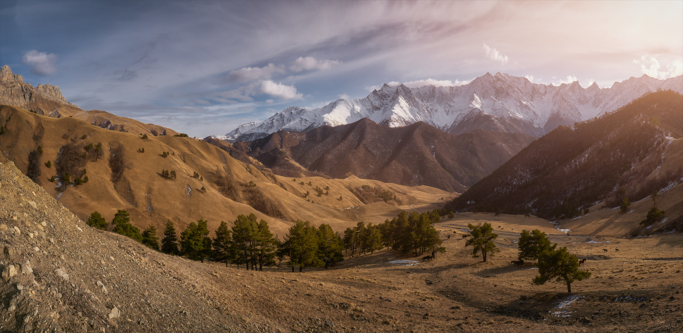 На спуске к Цори.