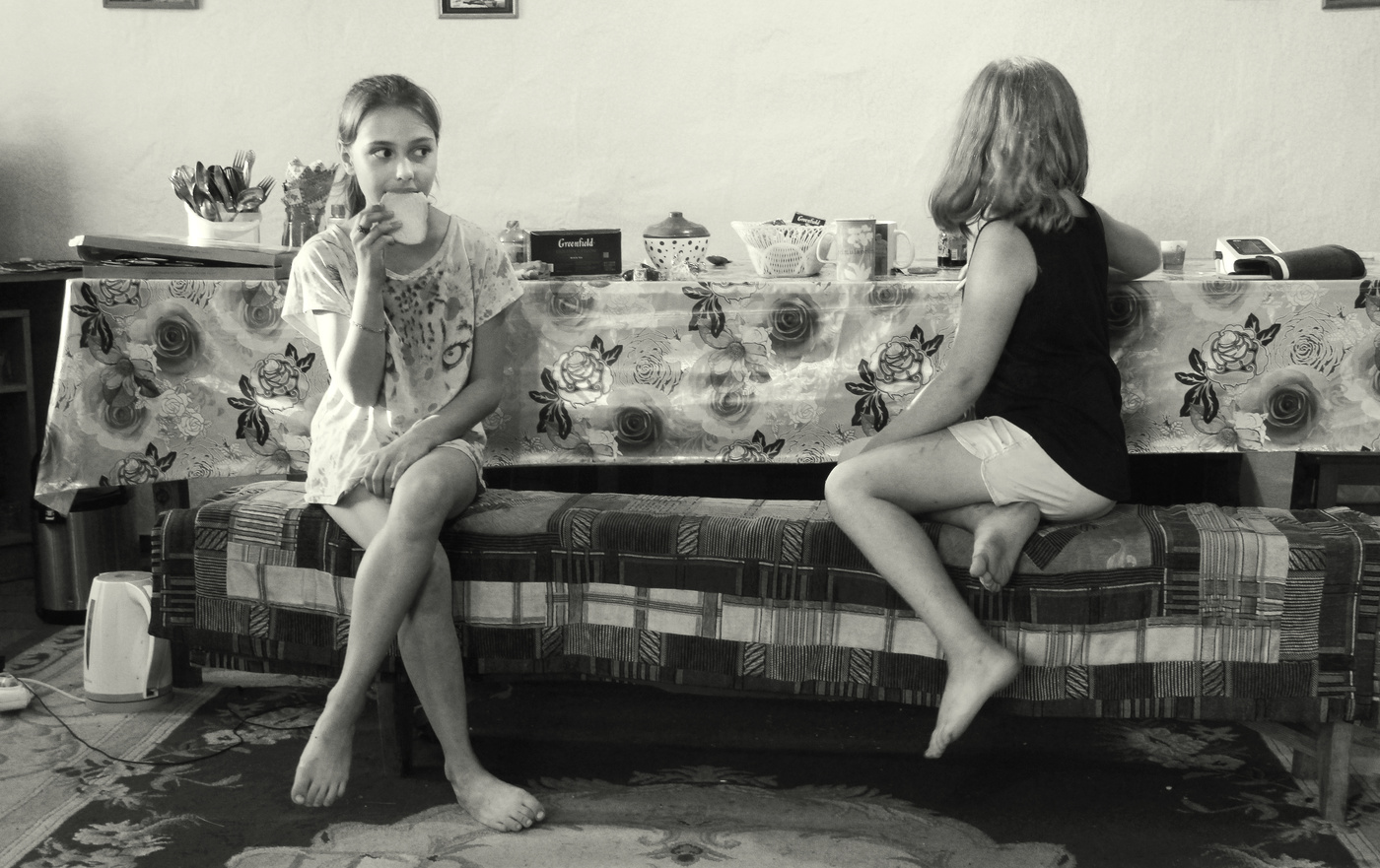 Чаепитие в сельской местности