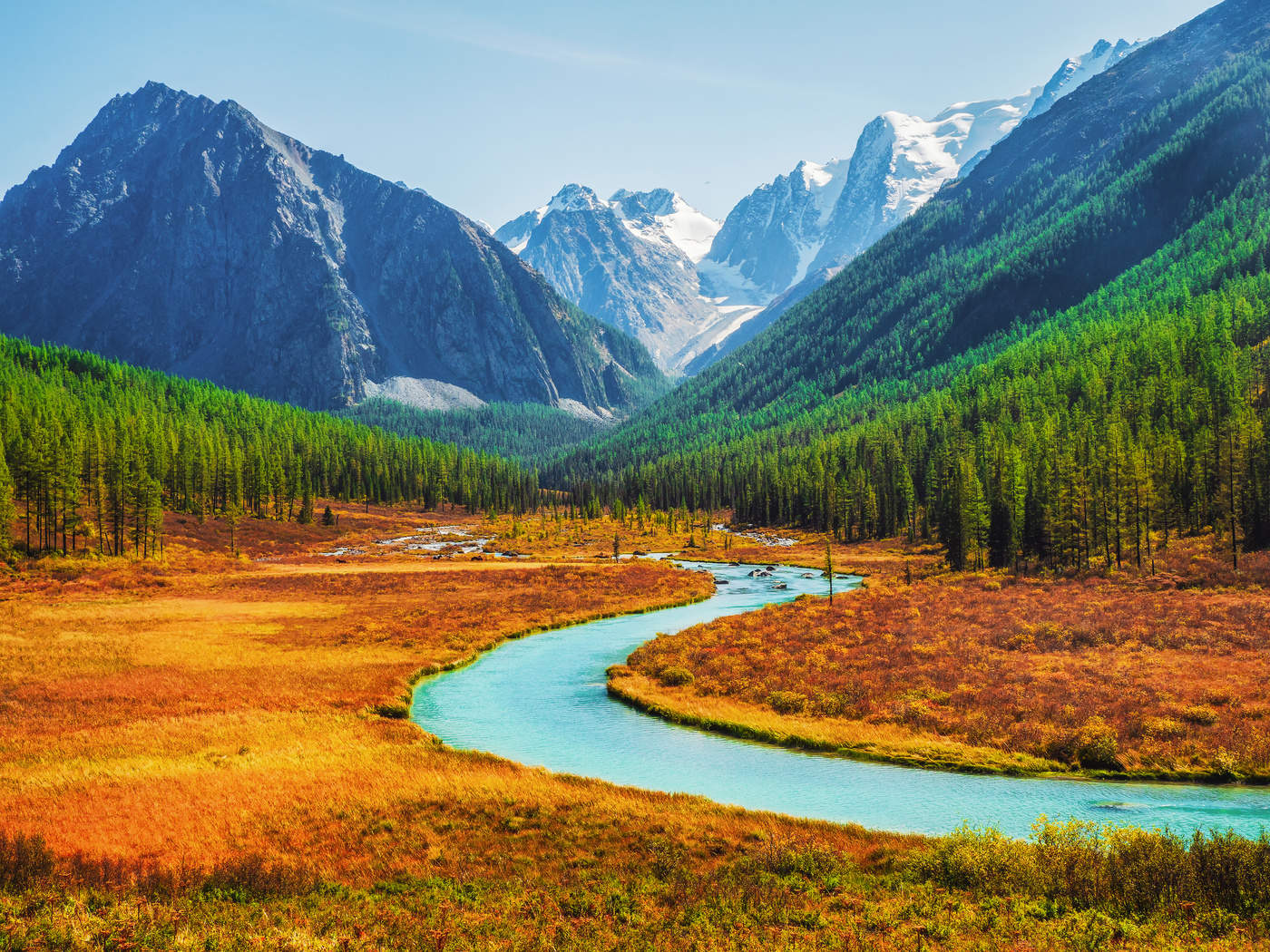 Река Шавла, горный Алтай.