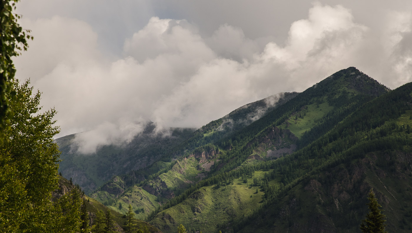 Горы, облака