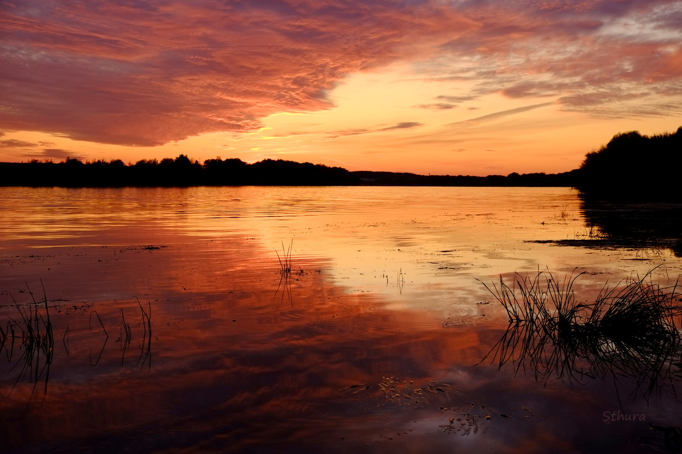Закат на Оке.
