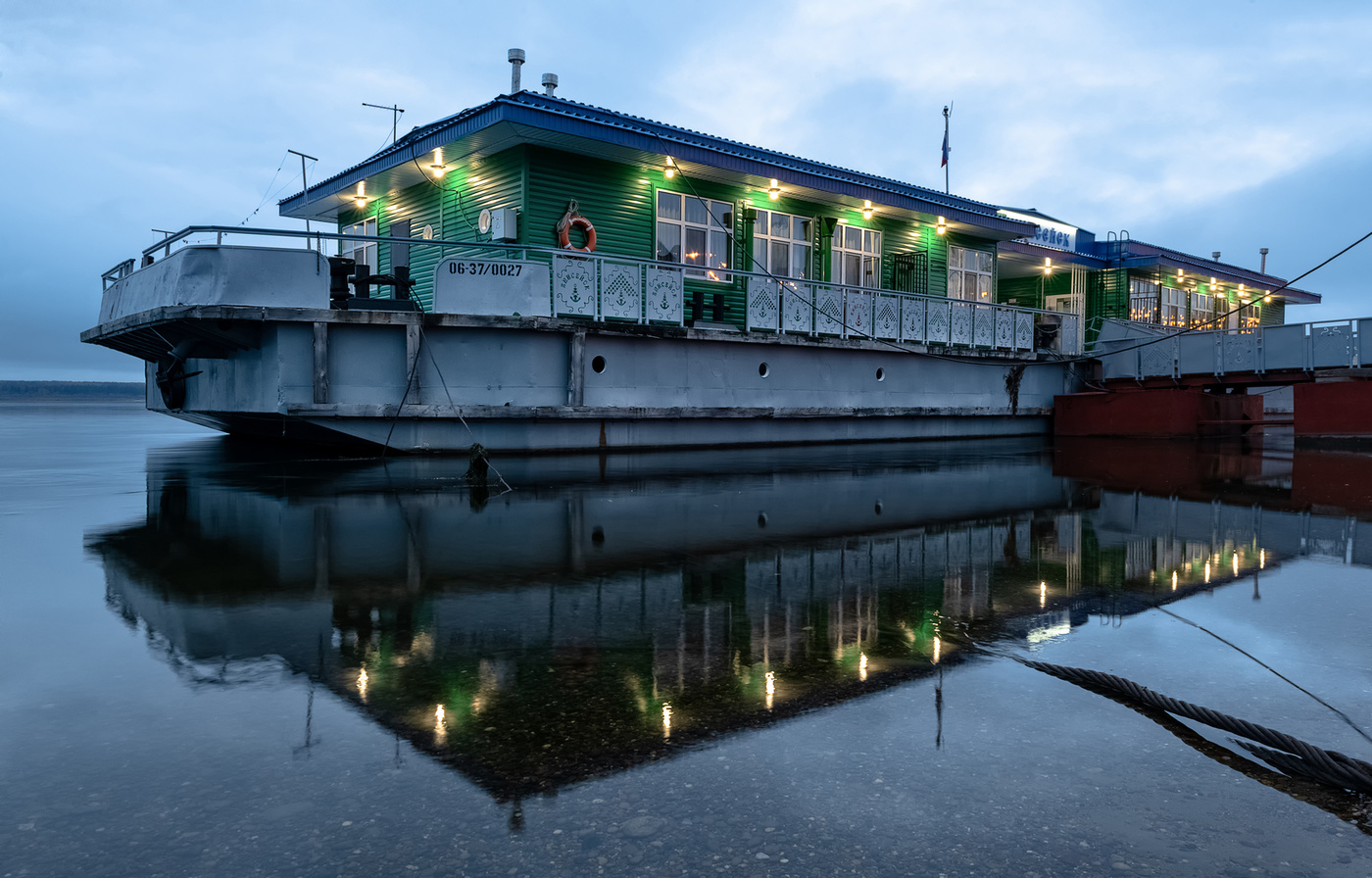 Пристань г. Енисейска.