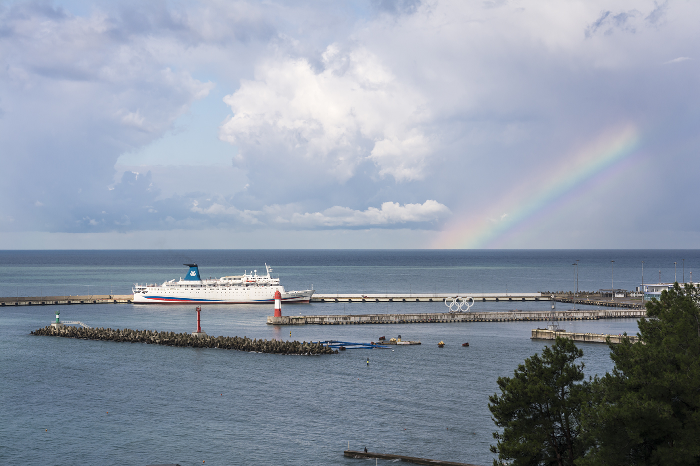 Радуга над морем!)