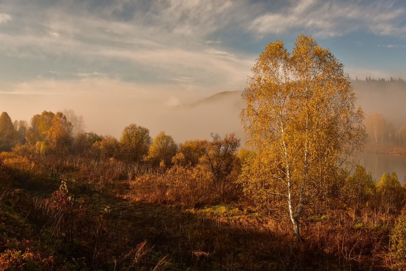 Осеннее утро в октябре