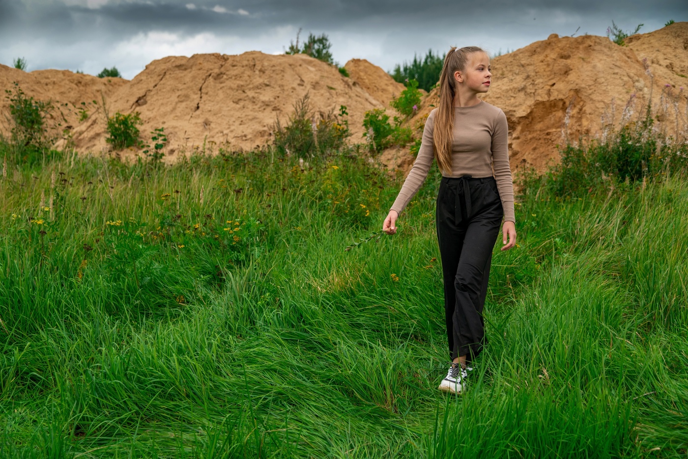 Трава-песок