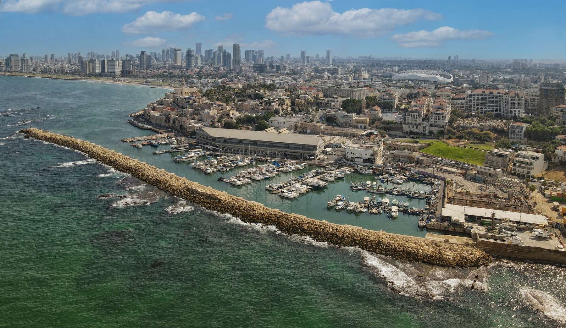 Вид на Тель Авив из Яффо