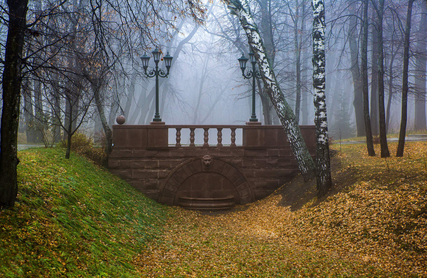 В осеннем парке